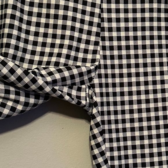 Princess Polly Women's Iggy Gingham Pants in White and Black Size 8 - Picture 8 of 16